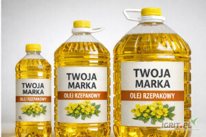 Olej rzepakowy rafinowany 1L / 5L / 10L – produkcja pod marką klienta (Private Label, indywidualne PET)


Oferujemy olej rzepakowy rafinowany w opakowaniach 1L / 5L / 10L – dostępny w sprzedaży pal...