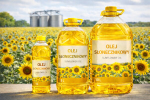Olej słonecznikowy rafinowany 1L / 5L / 10L – produkcja pod marką klienta (Private Label, indywidualne PET)