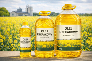 Olej rzepakowy rafinowany 1L / 5L / 10L – produkcja pod marką klienta (Private Label, indywidualne PET)
