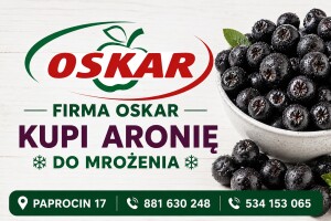 🍇 PHU OSKAR KUPI ARONIĘ DO MROŻENIA! 🍇 
✅ Każda ilość!
📍 Paprocin 17
📞 881 630 248
📞 534 153 065

Zapraszamy do współpracy!