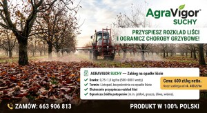 AgraVigor SUCHY — jesienny zabieg na opadłe liście w sadzie | listopad