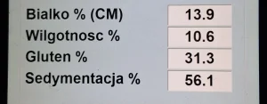 Sprzedam pszenice. Gęstość 76 pozostałe parametry na zdjęciu. Ilość 40t. Szybki załadunek.